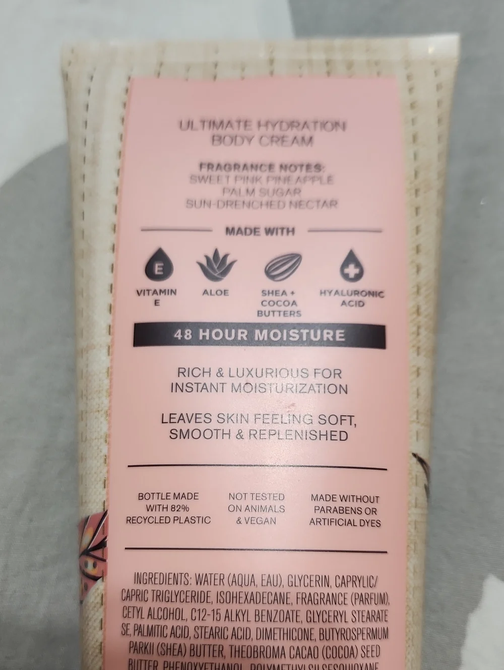 Bath & Body Works Pink Pineapple Sunrise Ultimate Hydration Body Cream